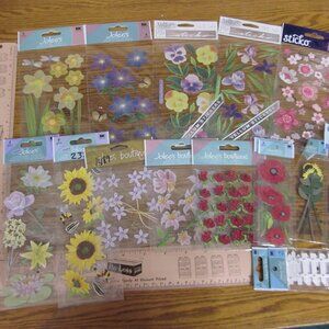 16 Packages Jolee's Sticko Floral Stickers Cards Scrapbooking